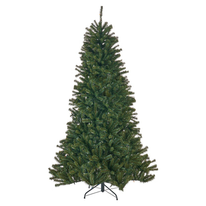 7' Noble Hinged Tree With 500 Multilights - Green