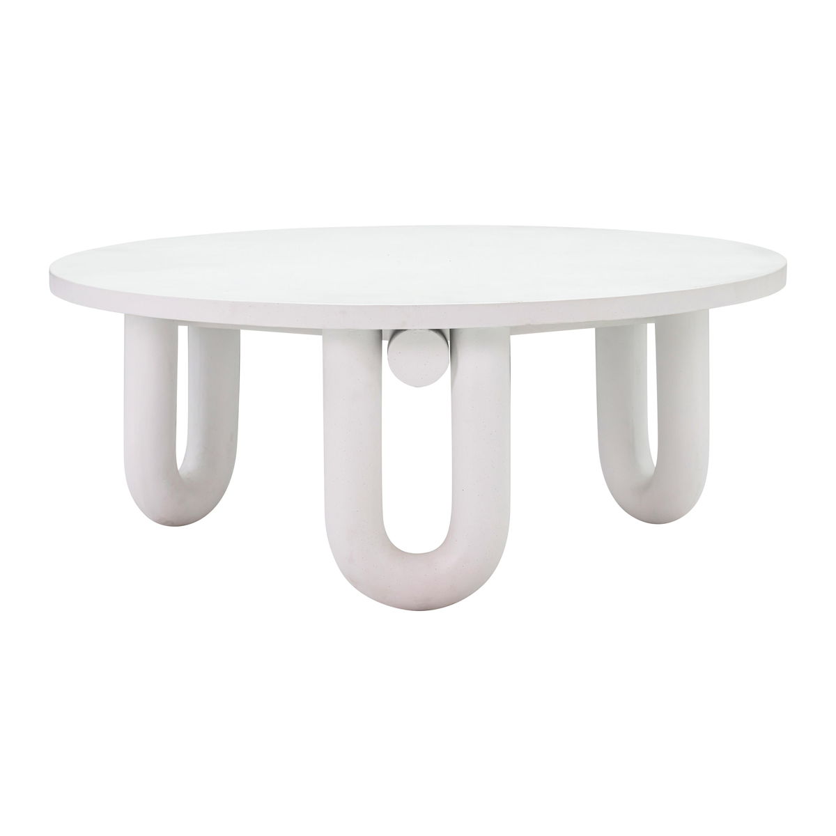 Tildy - Concrete Coffee Table - White