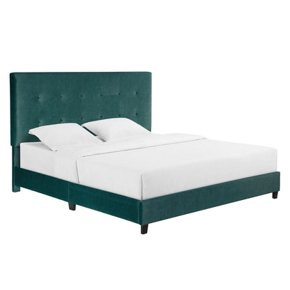 Tufted Upholstered Platform Bed