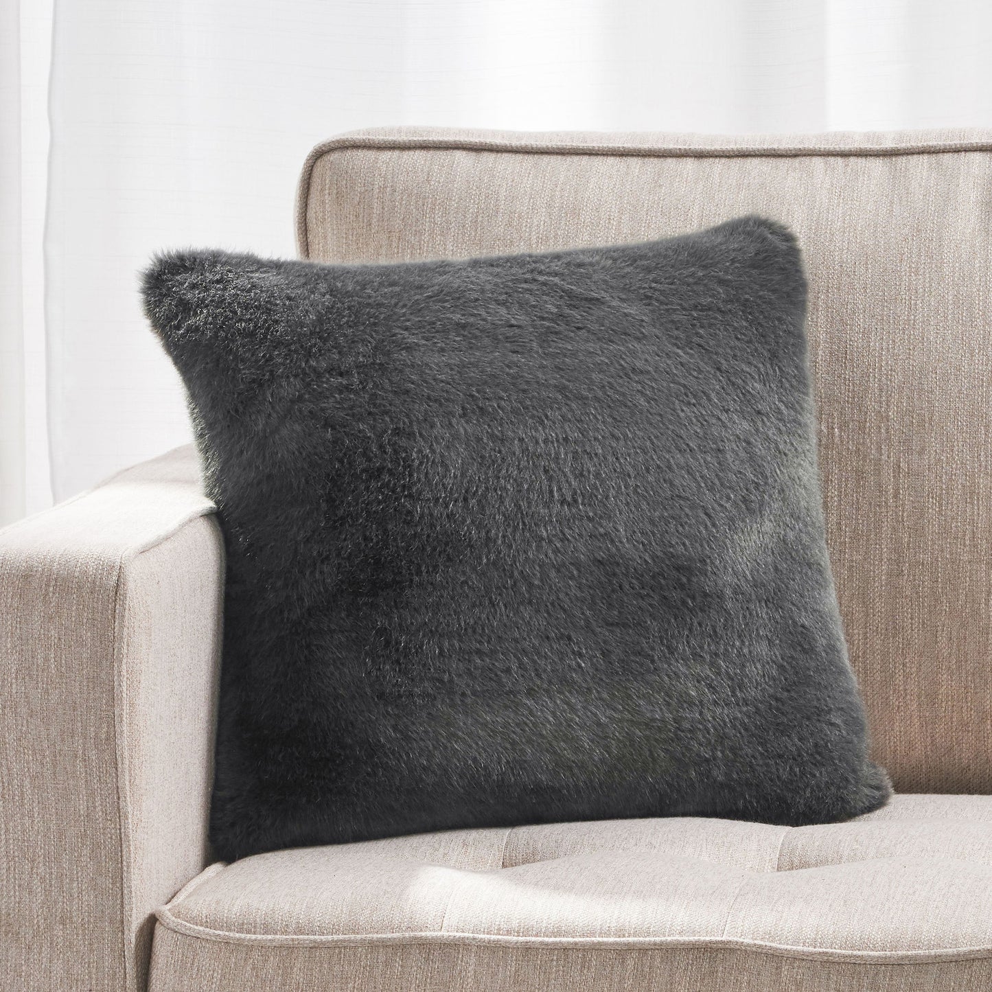 18” X 18” Throw Pillow - Dark Gray