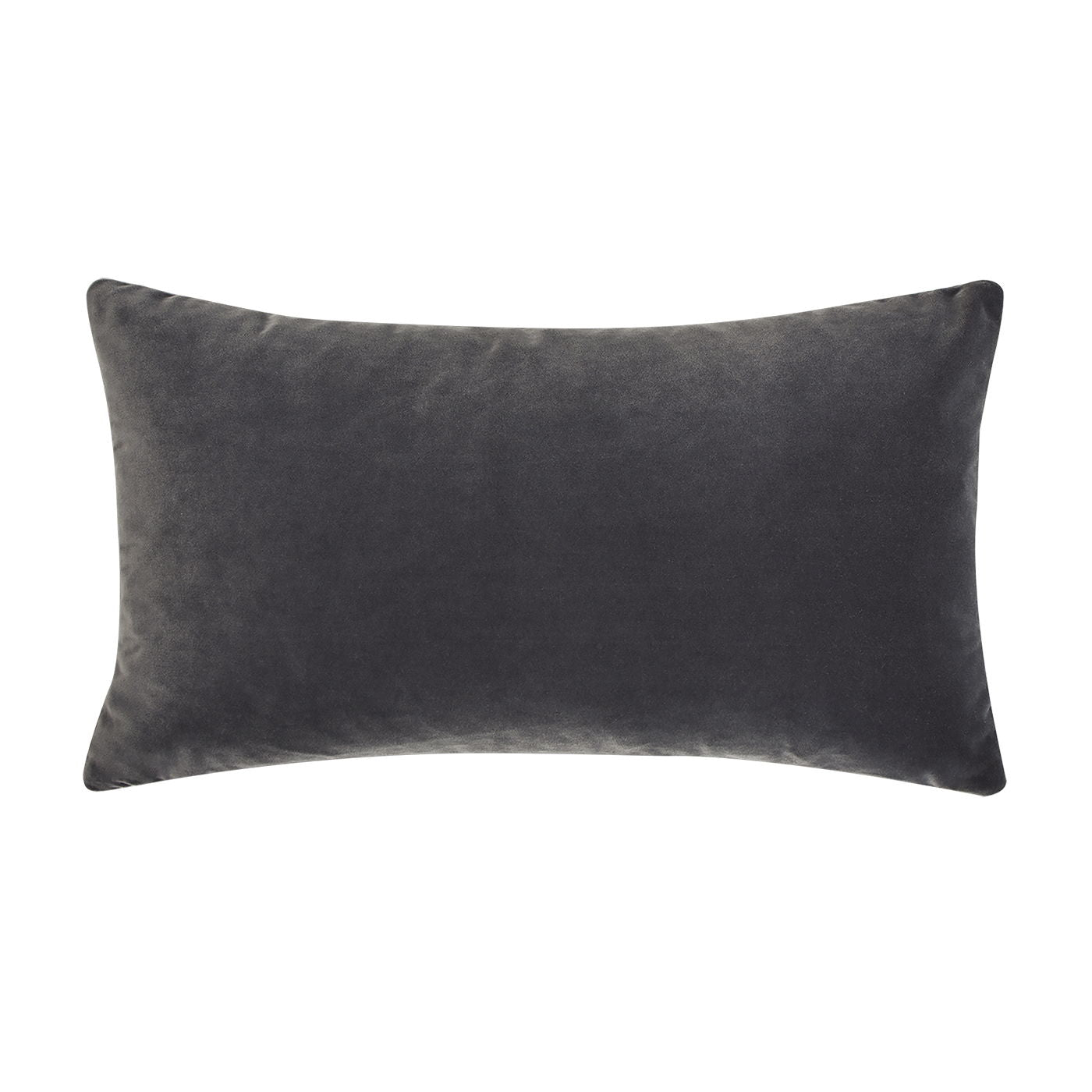 Plume - Feather Down Lumbar Throw Pillow - Storm Gray