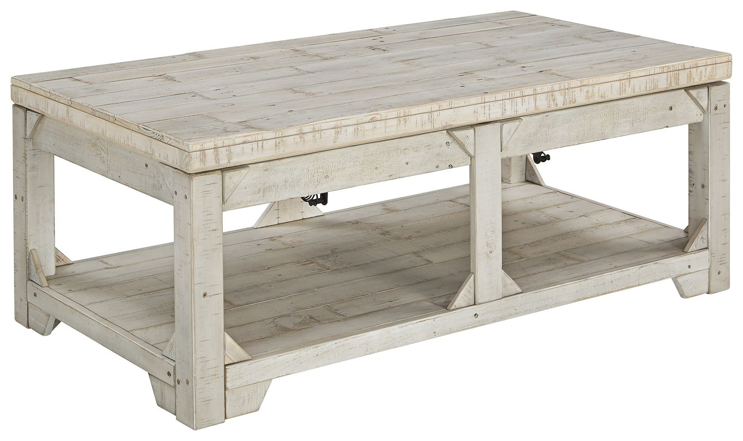 Fregine - Whitewash - Lift Top Cocktail Table