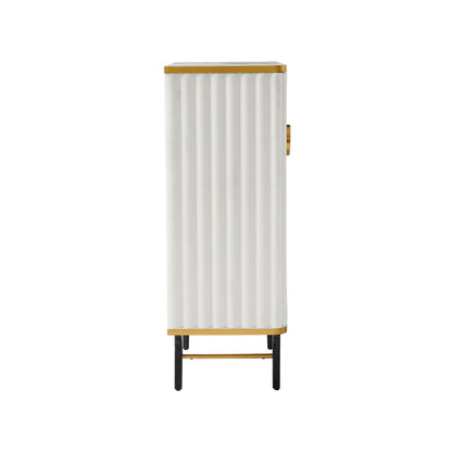 Cordoba - Velvet Bar Cabinet - Cream