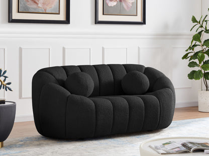 Elijah - Boucle Fabric Loveseat