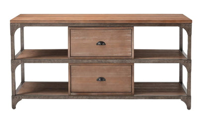 Open Shelving, TV Stand - Wood Brown