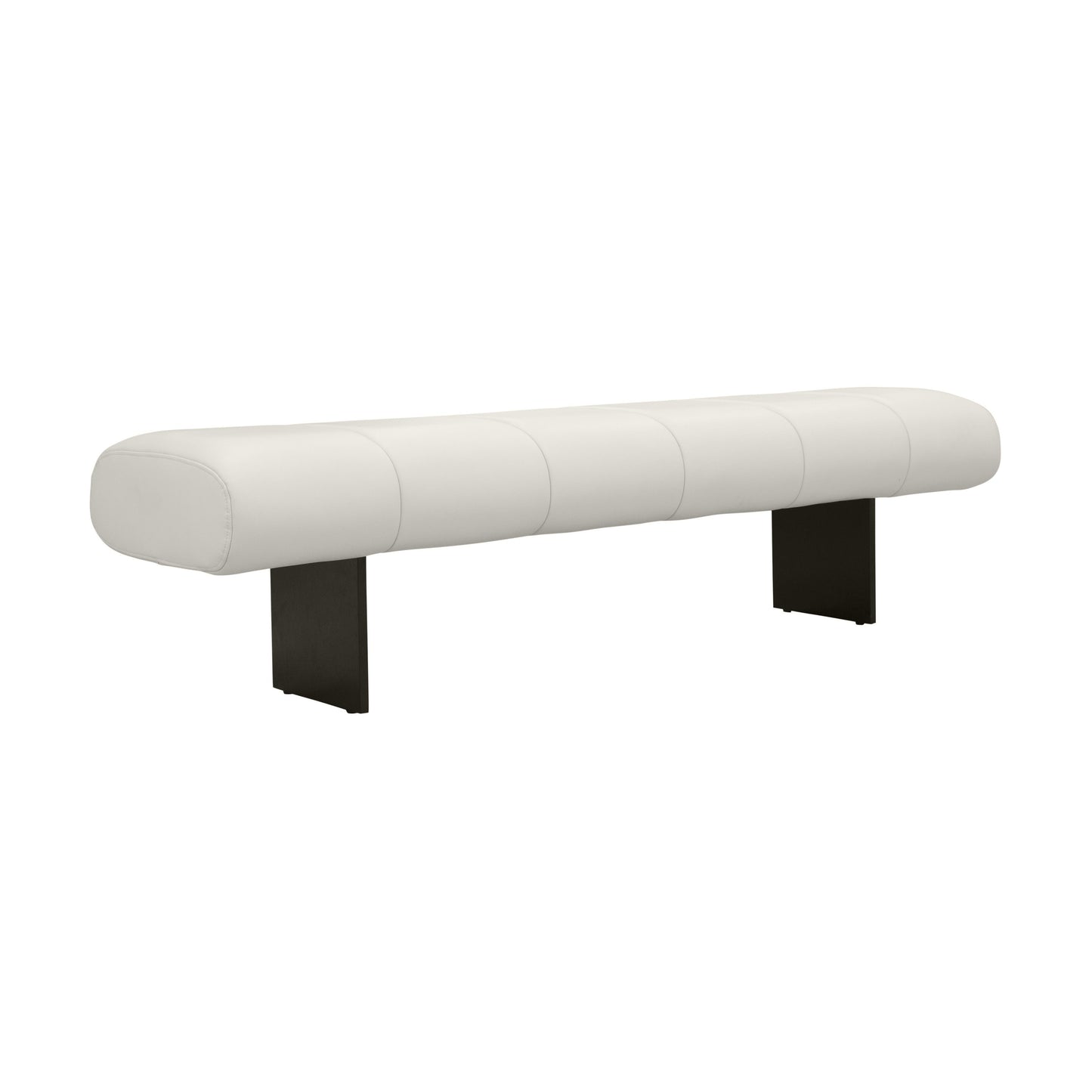 Karol - Vegan Leather Bench - Cream