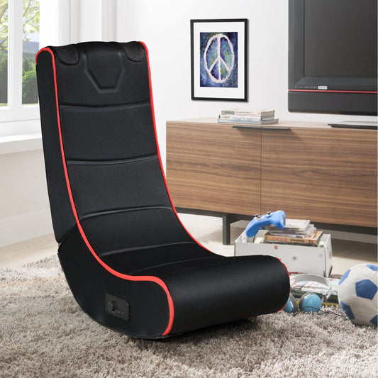 Foldable Gaming Chair With Onboard Speakers - Black