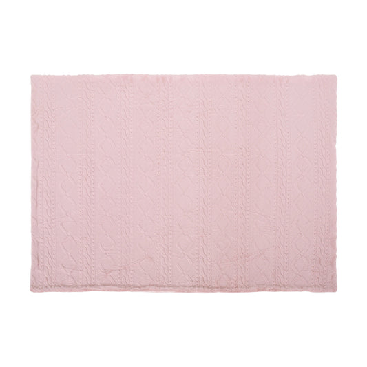 Throw BlankeT-Pink - Faux Fur