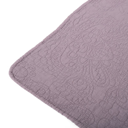 Embroidered Throw - Purple