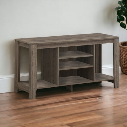 Open Shelving, TV Stand - Deep Taupe