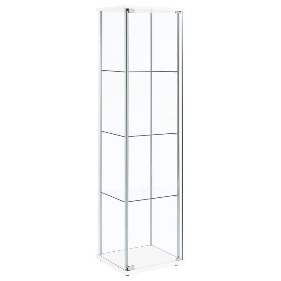 Bellatrix - 4-Shelf Clear Glass Curio Cabinet