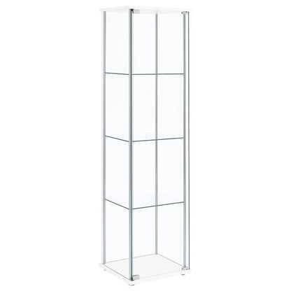 Bellatrix - 4-Shelf Clear Glass Curio Cabinet