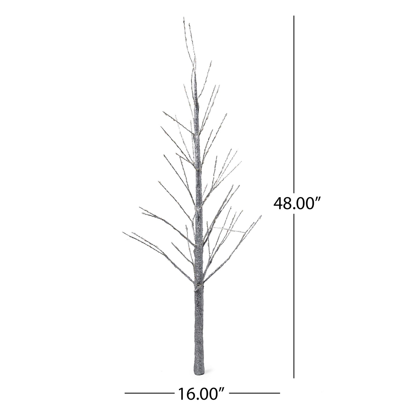 4Ft Paper LED Tree - Silver