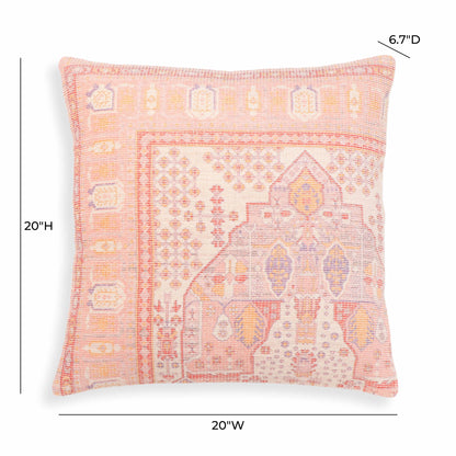 Persia - 20" Square Accent Pillow - Pink