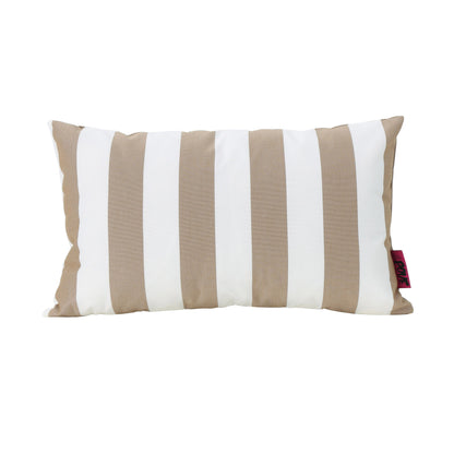 Coronado Stripe Rectangular Pillow - Brown