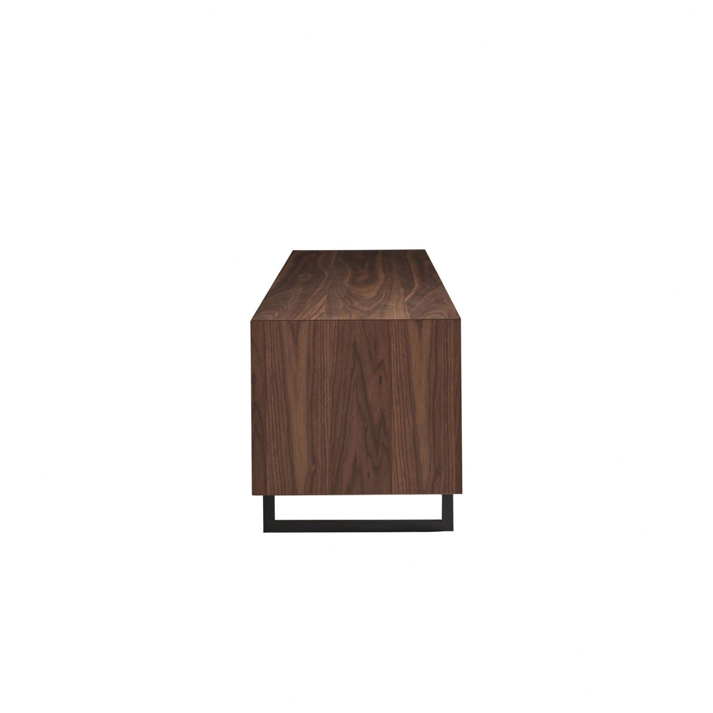 Media TV Stand In Walnut - Dark Gray