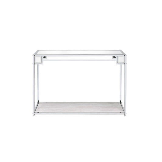 Asbury - Accent Table - Mirrored, Chrome