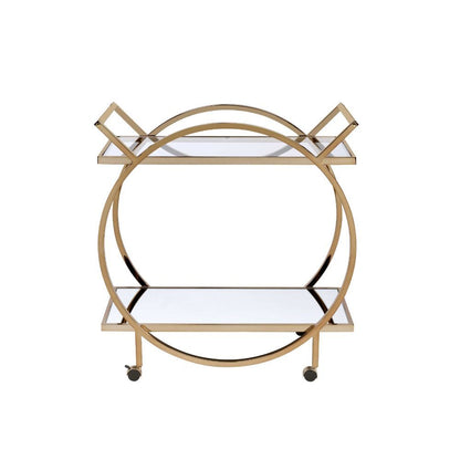 Traverse - Serving Cart - Champagne & Mirrored