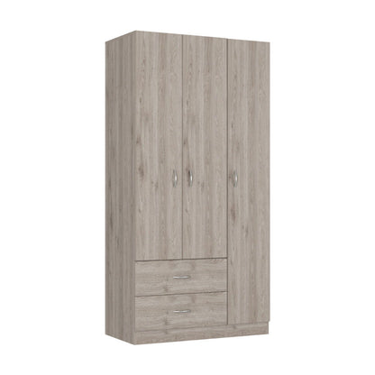 2 Drawer Combo Dresser - Light Gray