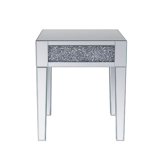 Noralie - End Table - Mirrored - Wood - 24"