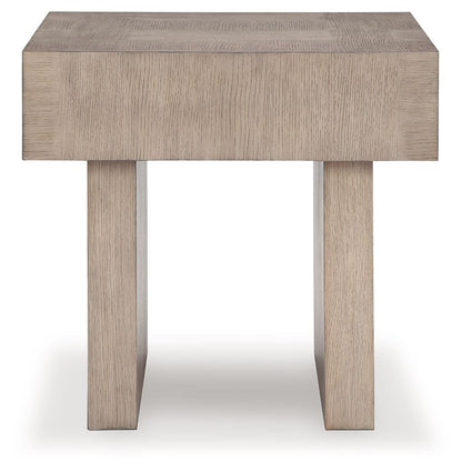 Jorlaina - Light Grayish Brown - Square End Table