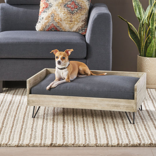 Dog Bed - Black / Gray