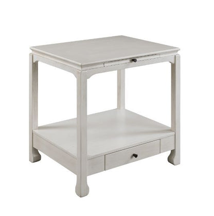 Seatlas - Accent Table - Antique White Finish