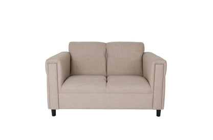 Loveseat - Deep Taupe / Black