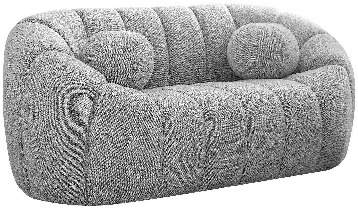 Elijah - Boucle Fabric Loveseat