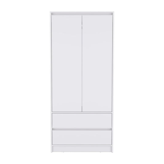 Two Drawer, Combo Dresser - White