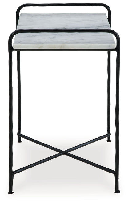 Ashber - White / Black - Accent Table