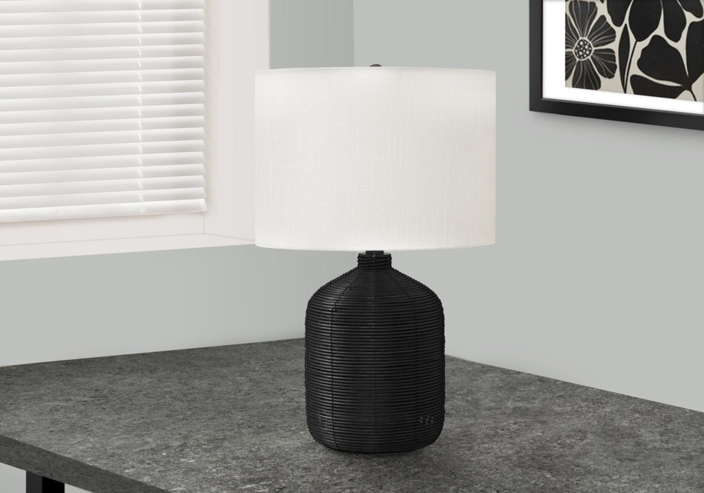 Lighting, Table Lamp, Rattan, Modern