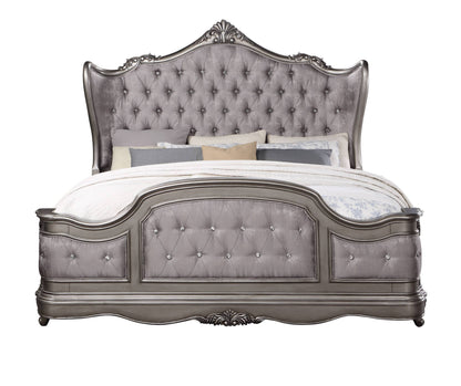 ACME Ausonia QUEEN BED Antique Platinum Finish BD00603Q