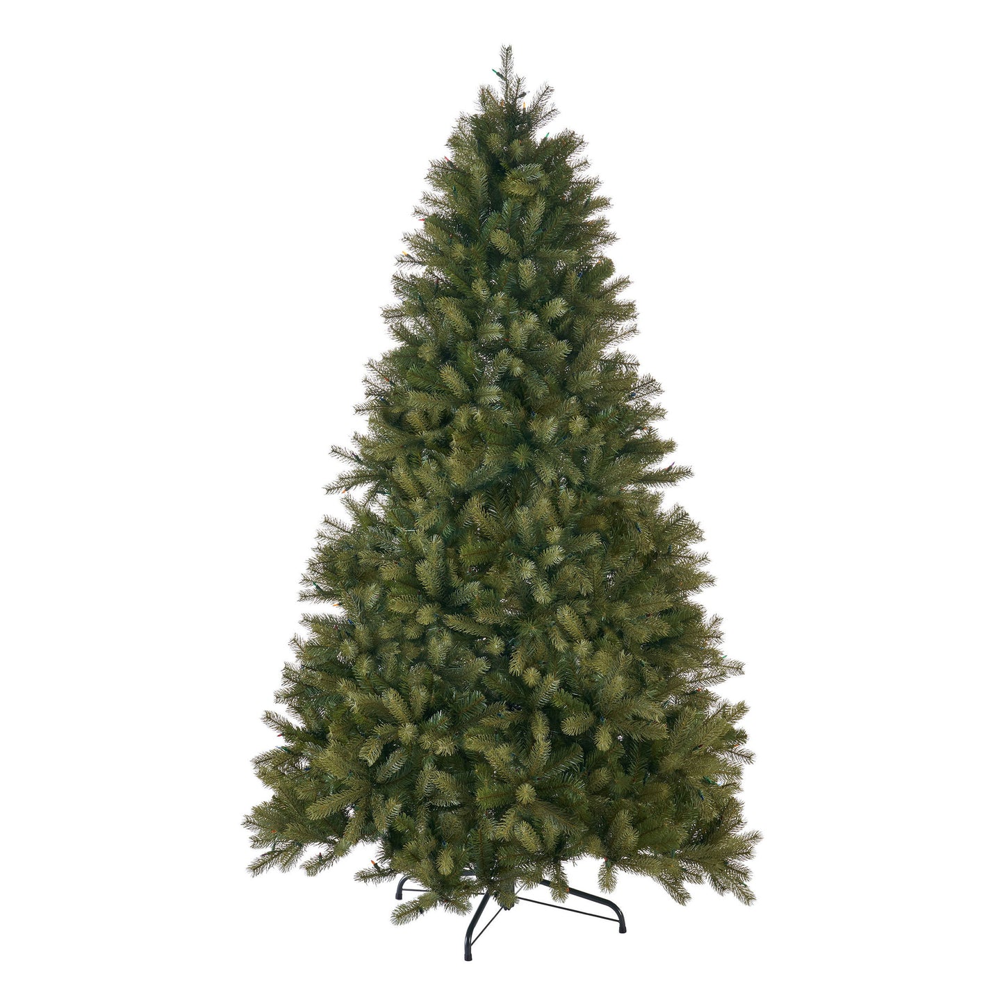 9' PE Mixed Spruce Tree With 900 Multi Lights - Ul (33.3%Pe) - Green