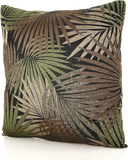 Coronado Square Pillow - Black Floral