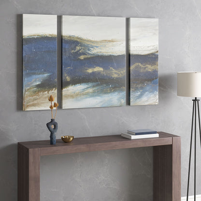 Rolling Waves Triptych 3-piece Canvas Wall Art Set