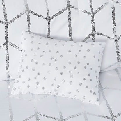 Raina Metallic Printed Comforter Set