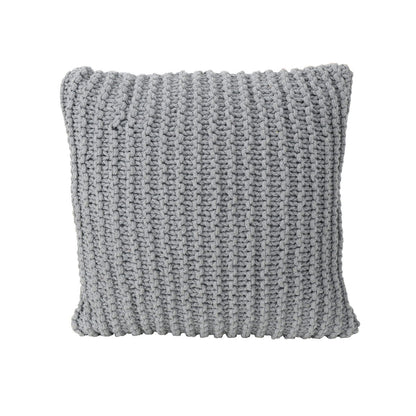 Knited Pillow - Light Gray