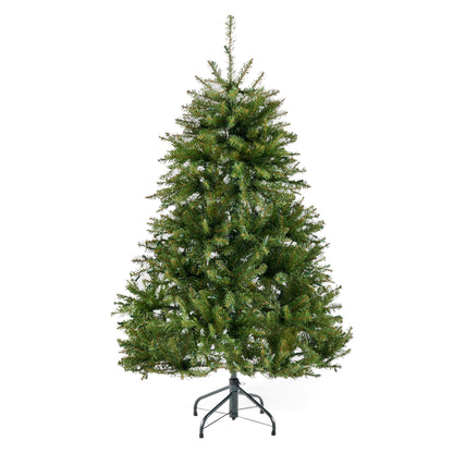 4.5' Dunhill Hinged Tree With 300 Clear Lights - Ul - Green