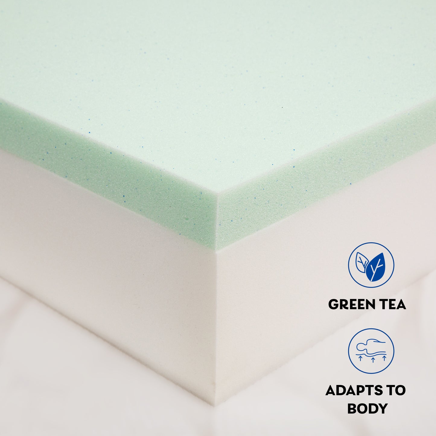 Green Tea Infused Memory Foam Queen Mattress, 8 inch Gel Memory Foam Mattress for a Cool Sleep, Bed in a Box