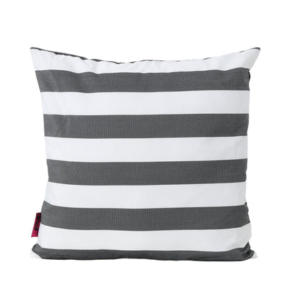 Coronado - Stripe Square Pillow - Black