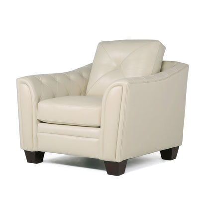 Modern Tufted Leather Chair