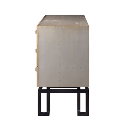 Jennavieve - Accent Table - Gold Aluminum