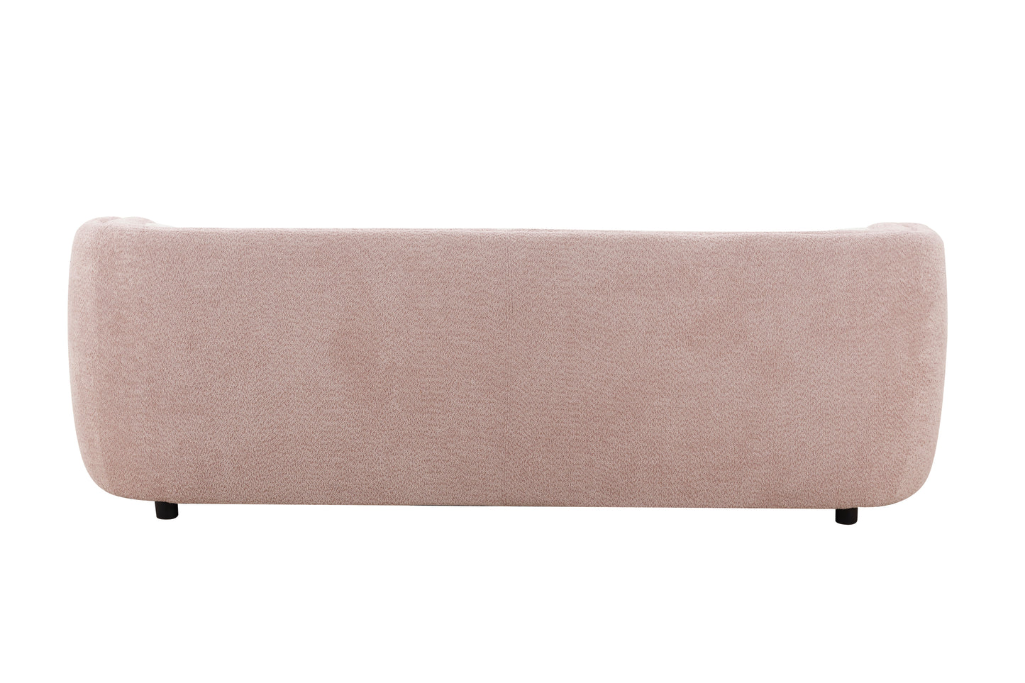 90.6'' Mid Century Modern Curved Sofa Counch Living Room Sofa, PINK