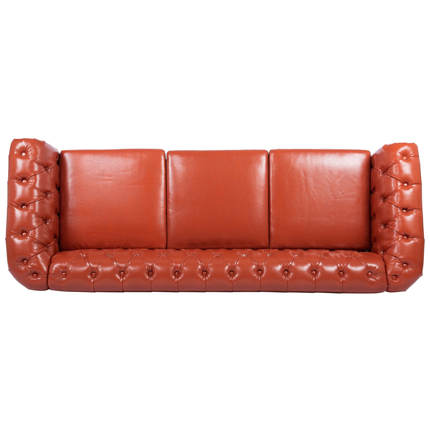 84" Rolled Arm Chesterfield 3 Seater Sofa