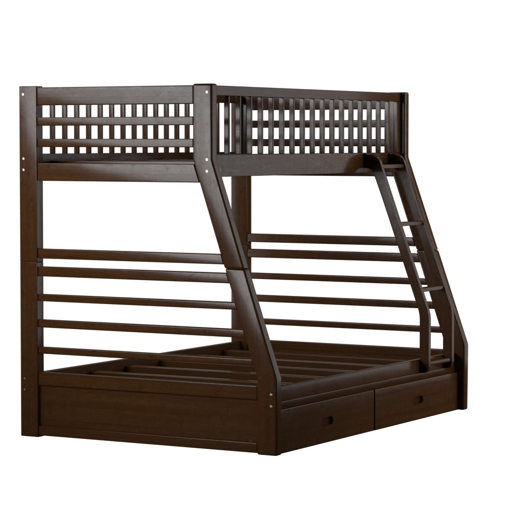 ACME Jason Bunk Bed (Twin/Full) in Espresso 02020