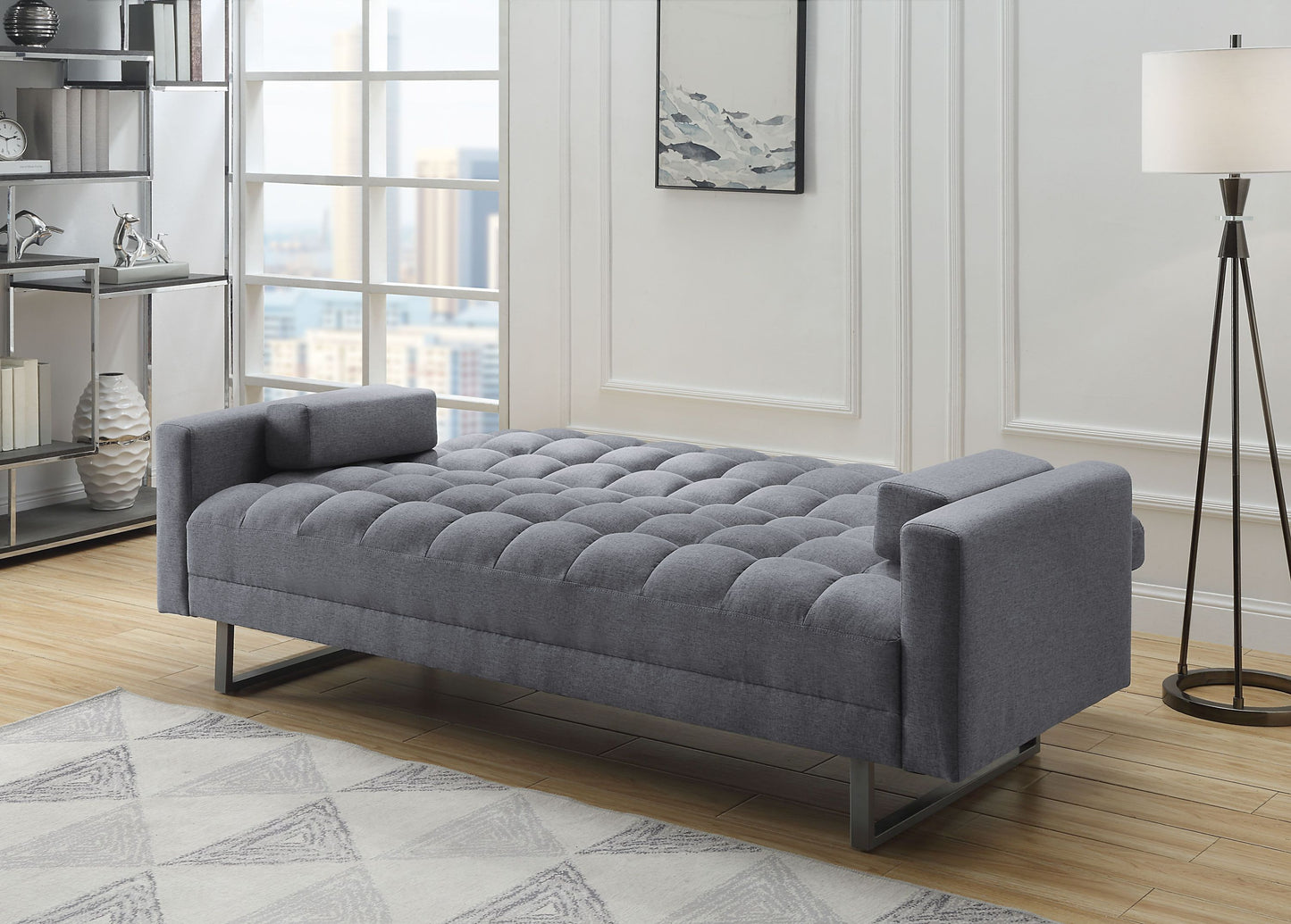 ACME Limosa Adjustable Sofa, Gray Fabric 58260