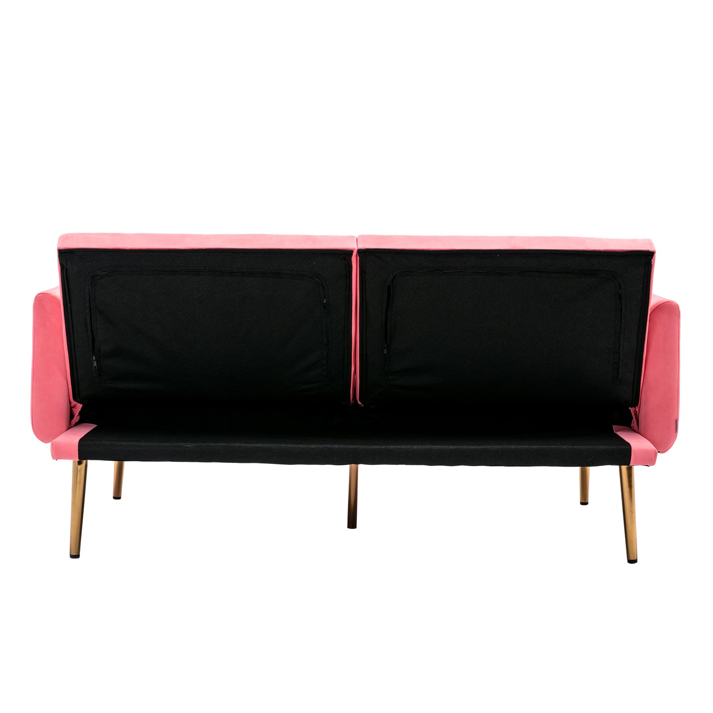 COOLMORE  Velvet  Sofa , Accent sofa .loveseat sofa with rose gold metal feet  and