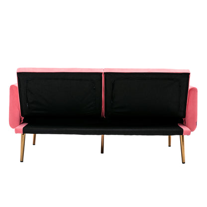 COOLMORE  Velvet  Sofa , Accent sofa .loveseat sofa with rose gold metal feet  and