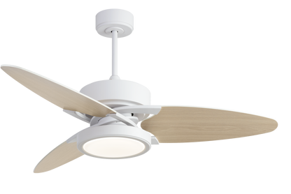 52 In Light wood Ceiling Fan Lighting with Remote Control